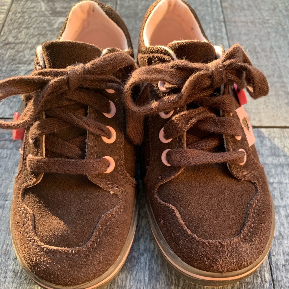 Keds Brown Suede Heart Shoes - Picture 3 of 8